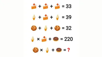 Test IQ exclusiv pentru genii | Cea mai dulce ecuație matematică: Care este rezultatul corect?