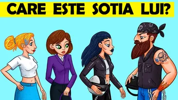 Test de inteligență cu 10 întrebări | Prima: Care este soția lui, de fapt?!