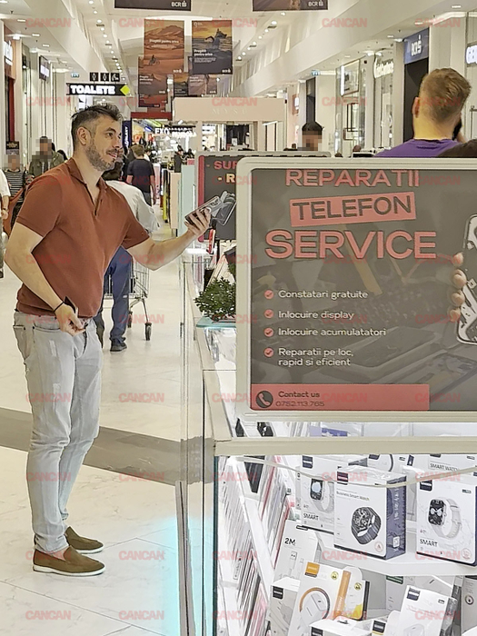 Alexandru Pițurcă la o tură de shopping prin Băneasa