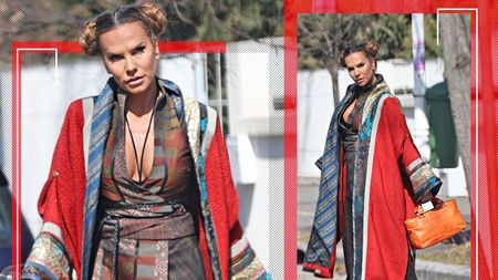 Anna Lesko face ce face și se remarcă! Nu, nu a ieșit cu draperia din sufragerie pe ea!