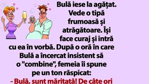 BANC | "Bulă, sunt măritată! Am un soț acasă"