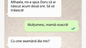 BANC | "Mihaela, mi-a spus Doru că ai născut acum 2 ore. Cu cine seamănă?" POZE