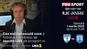 Ilie Dobre comentează LIVE pe ProSport.ro meciul F.C. Voluntari - C.S.M. Focșani, sâmbătă, 1 martie 2025, de la ora 11.00
