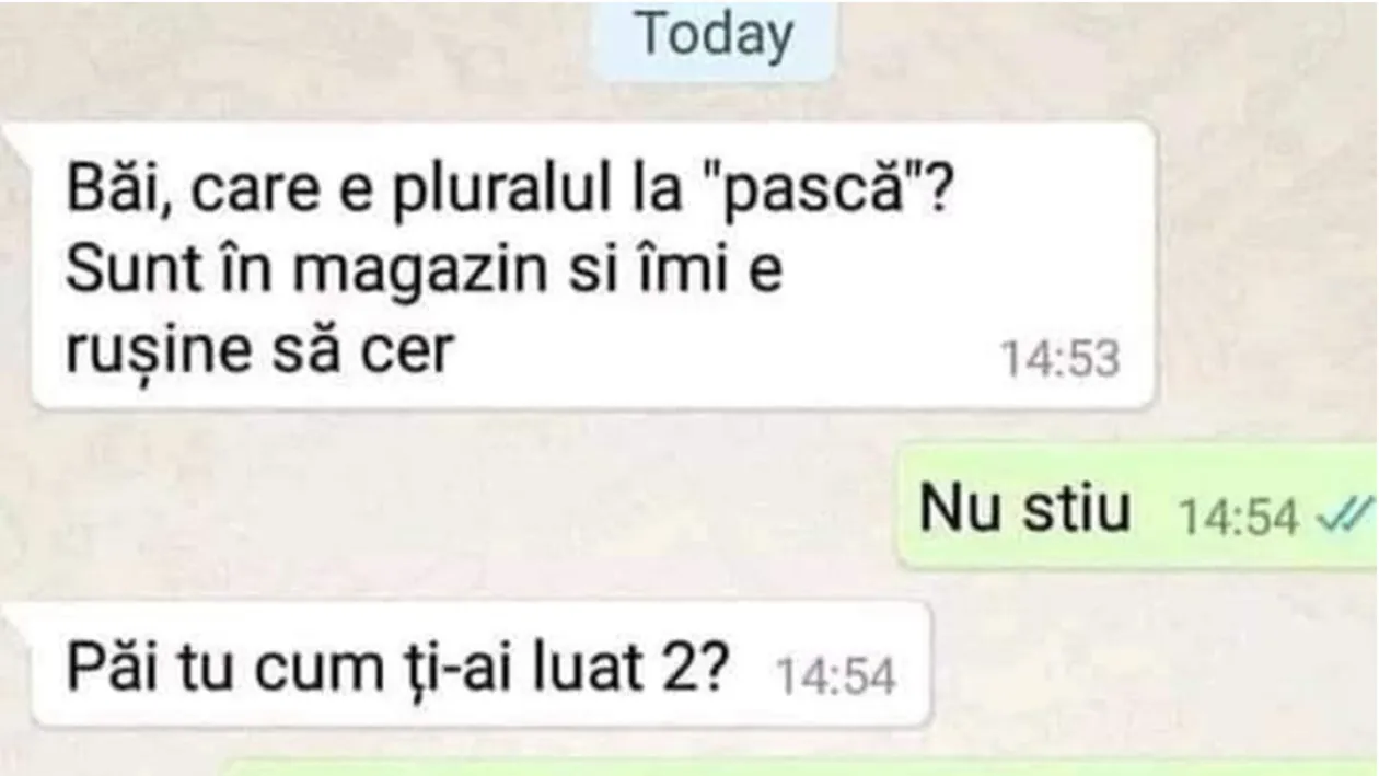 Bancul de Paște | Care este, de fapt, plurarul la pască