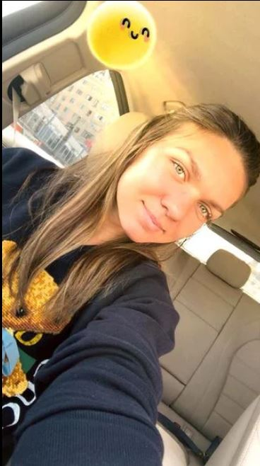 Simona Halep, într-un moment de destindere