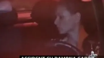 VIDEO Ramona Gabor a lovit o masina si a plecat de la locul accidentului! Sora Monicai a avariat autoturismul unui paparazzo cand voia sa iasa din parcare!
