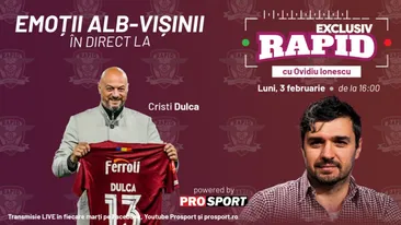 EXCLUSIV RAPID cu fostul căpitan al Rapidului, Cristi Dulca începe la ora 16:00, în direct pe YouTube - ProSport!