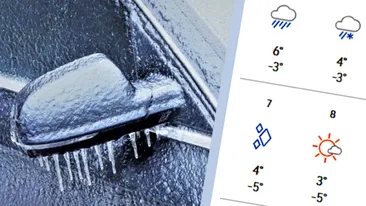 Ninsoare, ploaie cu gheață și ger crâncen în București. Ce ne așteaptă în decembrie 2025, potrivit meteorologilor Accuweather