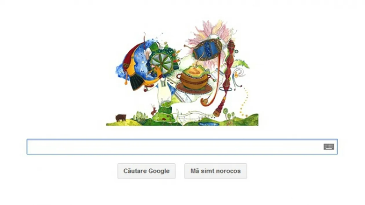 Google şi-a pus straie de sărbătoare! Motorul de căutare petrece 1 Decembrie într-un logo creat de o româncă!
