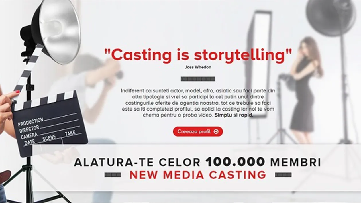 New Media Casting ofera sansa de a lucra in televiziune