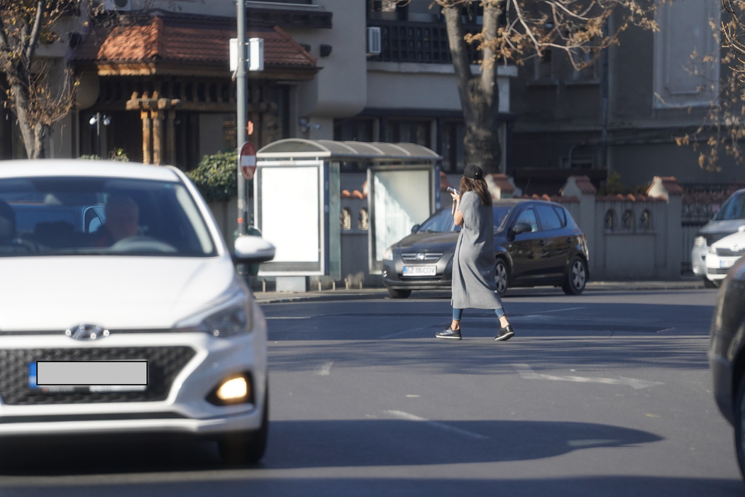 Denise Rifai traversează printr-un loc nepermis/ Sursă Foto: CANCAN.RO