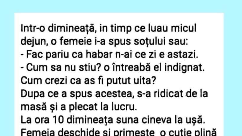 BANCUL ZILEI | „Habar n-ai ce zi este astăzi”