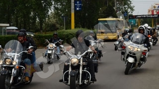 Parada moto pe litoral