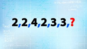 Test IQ exclusiv pentru genii | Care e ultimul număr din seria: 2,2,4,2,3,3?