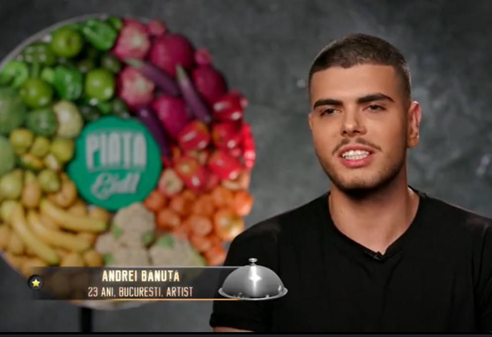 Andrei Bănuță, la „Chefi la Cuțite”/ Foto: Captură Video