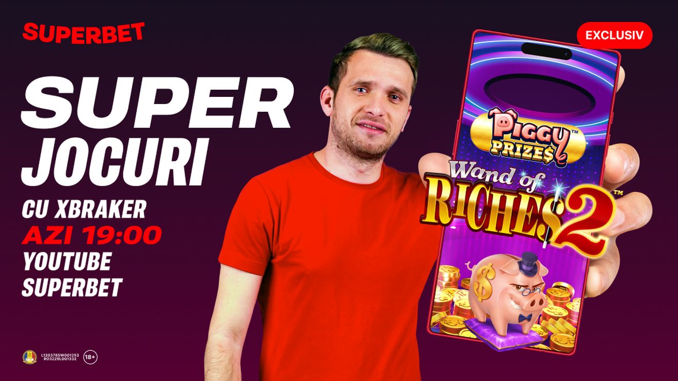 (P) SuperJocuri, live pe YouTube Superbet de la 19:00, cu Xbraker