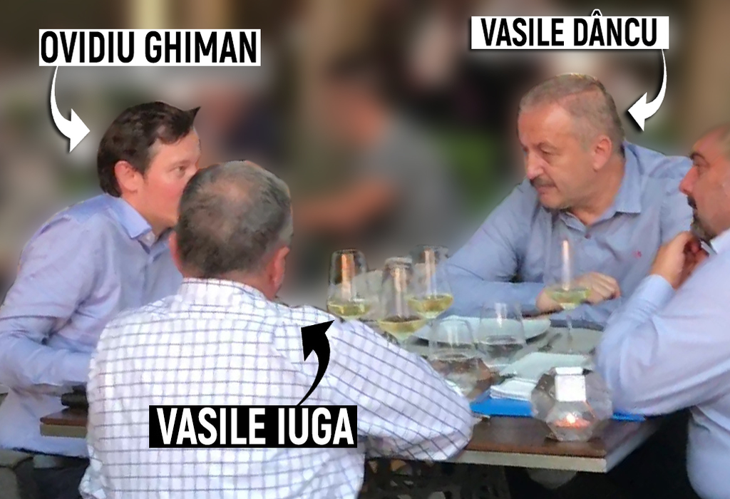 Cine îl ştie pe al patrulea participant la întâlnire (dreapta, lângă Vasile Dâncu), ne poate scrie la pont@cancan.ro