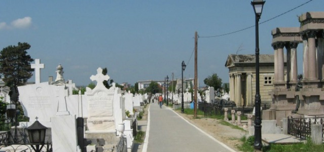 Cimitirul Ungureni, locul unde va fi înmormântat Ilie Balaci, lângă tatăl său