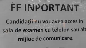 Avem dovada! Profesorii sunt mai praf decat elevii la BAC - Uite ce hal de afis au lipit pe usi intr-un liceu din GORJ - Ai crede ca e scris de femeia de serviciu, dar nu...