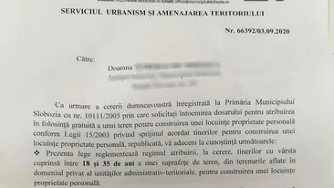 De-a râsu'-plânsu'! O femeie din Slobozia a primit după 15 ani răspuns la solicitarea făcută autorităților ca să își construiască o casă