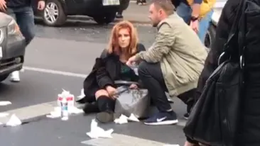 VIDEO. Accident grav. O tânără a fost lovită pe trecerea de pietoni, în zona Dorobanți!