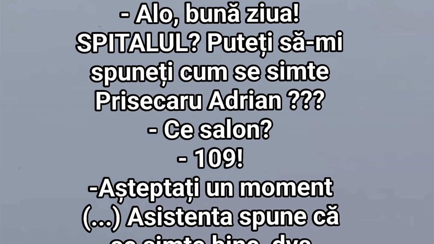 BANCUL ZILEI | Cum se simte pacientul Prisecaru Adrian