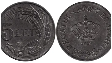 Moneda românească din 1942 care se vinde cu peste 10.000 de lei pe OLX. Dacă o ai, faci o mică avere!