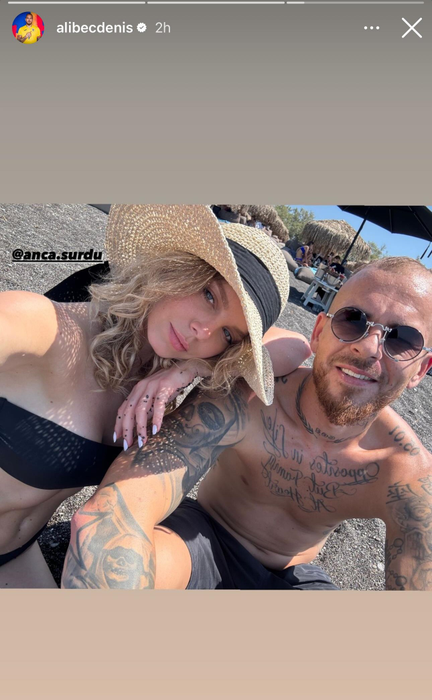 Anca Surdu și Denis Alibec, în vacanță / sursă: Instagram