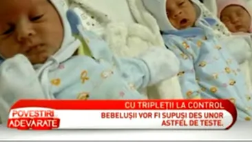 Tripletii Nicoletei Luciu, o luna de la nastere: Nu mai sunt atat de panicoasa cum am fost la primul copil!