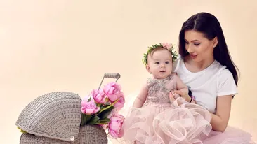 Fetița Andei Călin și a lui Liviu Vârciu face furori pe rețelele de socializare: “Dai pup sau plâng?“