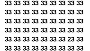 Test de perspicacitate | Găsiți numărul 23 ascuns printre 33 în cel mult 7 secunde!