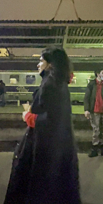 Monica Bârlădeanu, cu ochii după ”naș” (Foto: CANCAN.RO)