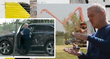 Gigi Becali și-a “inspectat” șantierele și terenurile la bordul Bentley-ului de un sfert de milion €. L-am filmat în timp ce dădea “indicații prețioase”
