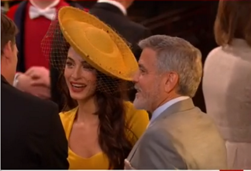 Amal și George Clooney au atras multe priviri la nunta Prințului Harry și a lui Megan Markle