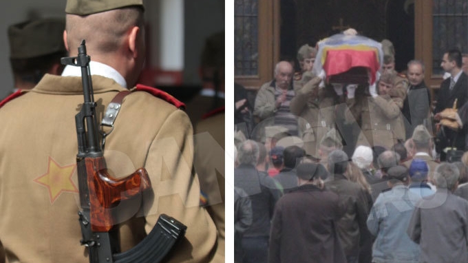 MIRCEA ALBULESCU a fost înmormântat cu onoruri militare. Ropote de aplauze pentru maestru!