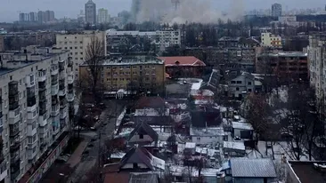 Rusia a aruncat racheta peste un mall din Kiev. Imaginile șocante au ajuns virale