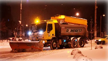 Vezi cate utilaje pentru dezapezire a scos Romprest pentru a salva Capitala! Iata in ce sectoare s-a lucrat