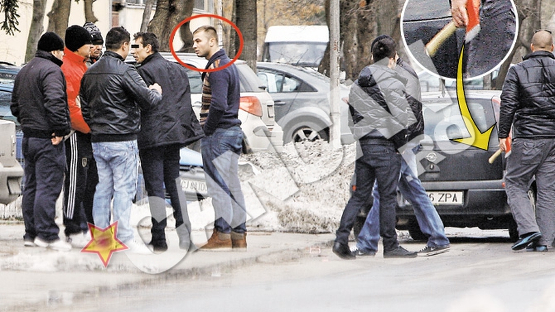 Fiul criminalului de la coafor a fugit de la capataiul mamei ca sa-si regleze niste conturi cu "baietii de cartier". A fugit de la priveghiul mamei pentru o interventie in stil mafiot