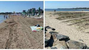 Turiștii de pe litoral, care nu au bani, batjocoriți de operatorii de plaje. Ce metodă folosesc să îi țină pe oameni departe de apă. VIDEO