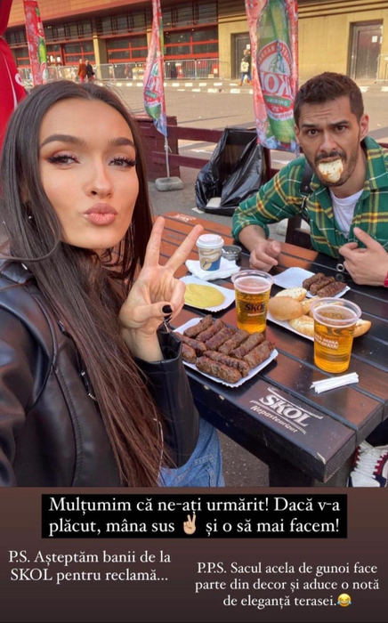 Viviana Sposub și George Burcea, întâlnire romantică la un platou cu mici! „Am scos-o în lumea bună de Obor”