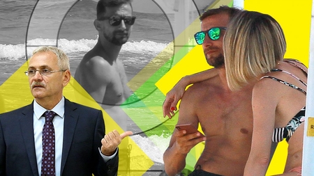 Adrian Mlădinoiu, ex-șoferul lui Liviu Dragnea, a stat ”lipit” de o blondină pe plaja milionarilor!