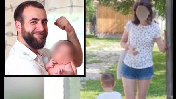 Imagini zguduitoare! Alina și-a luat de la morga băiețelul de 3 ani împușcat în cap de tatăl lui