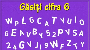 Test de inteligență | Ești un geniu dacă poți găsi cifra 6 ascunsă în această poză!