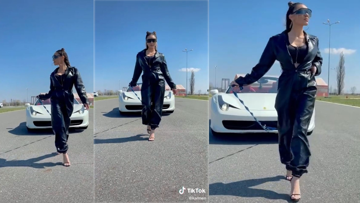 Karmen, criticată dur după ce s-a afișat cu Ferrari-ul 458 Spider, pe care tatăl său îl deține: “Lasă-ne cu superlativul / Ideea e copiată” | VIDEO