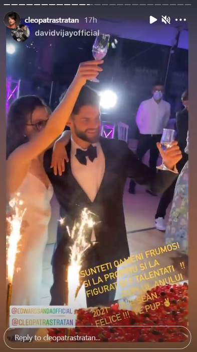 Cleopatra Stratan și Edward Sanda s-au căsătorit! Detaliul inedit pe care l-au observat fanii la verighetele lor
