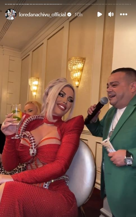 Adrian Minune, printre maneliștii care au cântat la petrecerea Loredanei Chivu. Sursă foto: Instagram