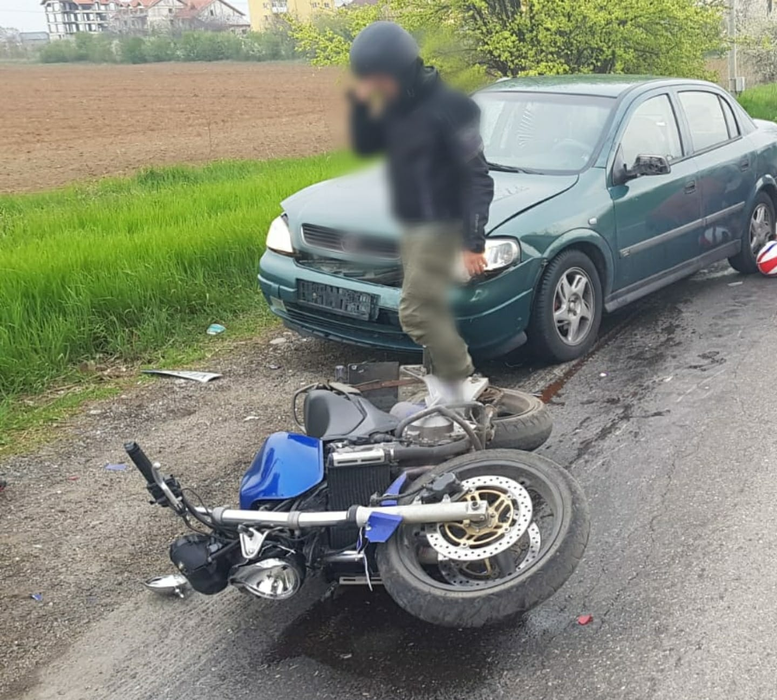 Motociclistul-elev a fost rănit, instructorul a scăpat nevătămat