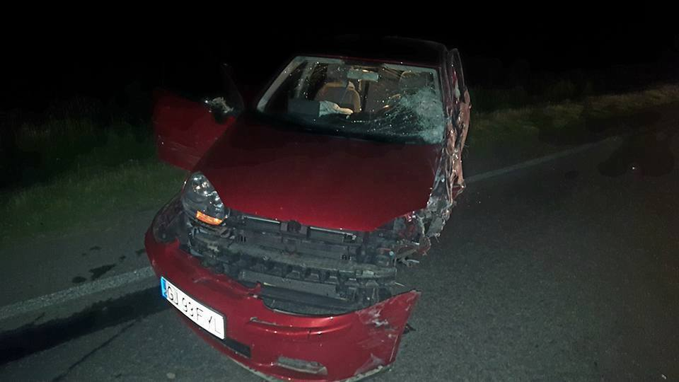Imagini cutremuratoare postate pe Facebook de un tânăr din Târgu Jiu, după ce a suferit un accident rutier: „Am văzut moartea cu ochii, s-a oprit…”