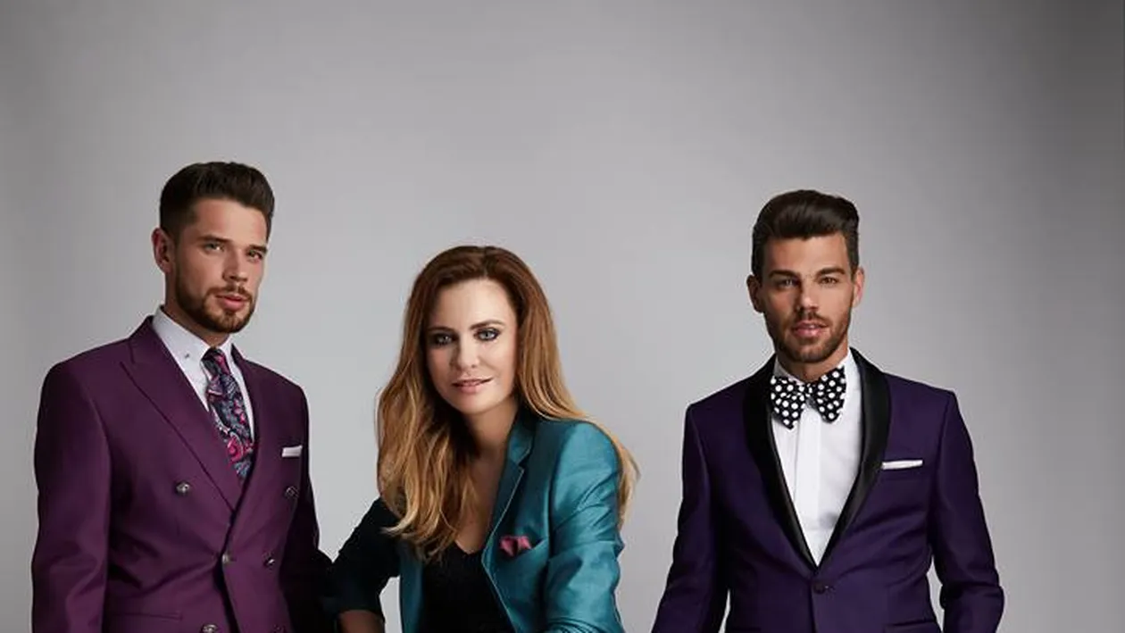 Iulian Pîtea și Ciprian Silași, manechini pentru Adina Buzatu! I-ai văzut la tv, la bustul gol, acum iată-i îmbăcați la patru ace!