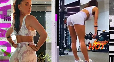 Diana Gureșoaie a înnebunit toată sala cu pozițiile ei! Șatena face antrenamente draconice pentru un corp mega-sexy